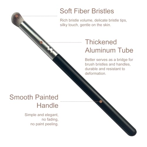 Jaasuee 3-Piece Foundation Contour and Concealer Makeup Brush Set