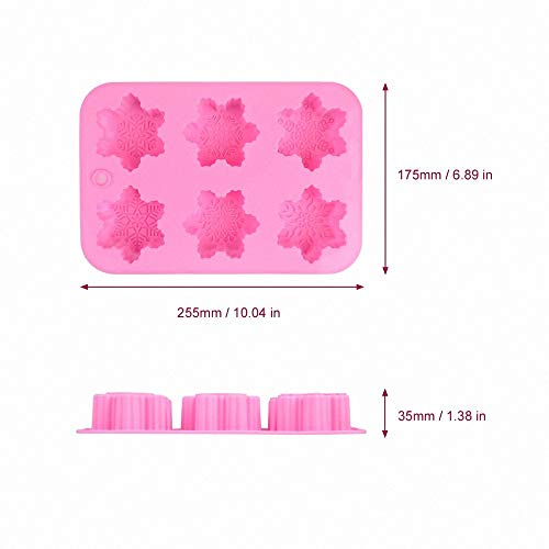Christmas Snowflake Silicone Mold Tray for DIY Baking Chocolate Candies