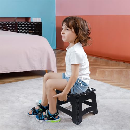 Flottian 9" Folding Step Stool - 300 lbs Capacity, Non-Slip, Portable