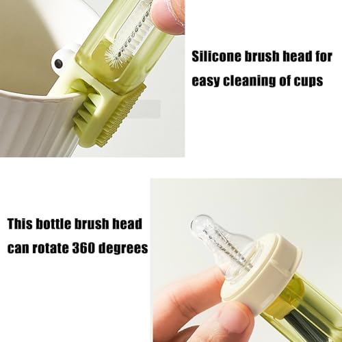 PandaEar 3-in-1 Bottle Lid Cleaning Brush Set for Tumblers & Bottles