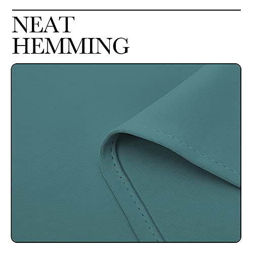 NICETOWN Sea Teal Blackout Curtain Panel 55" x 68" - Thermal Insulated Room Darkening Drapery