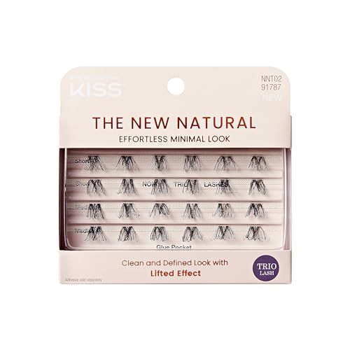 KISS The New Natural False Eyelashes - Noir Trio Lash Clusters 12mm-16mm