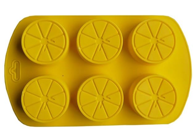 3D Lemon Silicone Mold for Baking and Candy Making - Yellow Fruit Shape