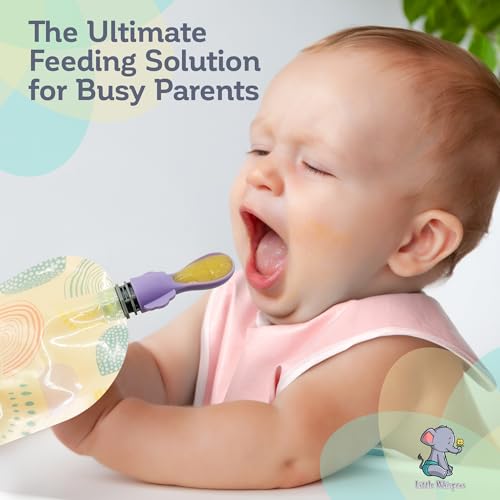 Little Whispers Baby Food Pouch Spoon Attachments - 5 Pack