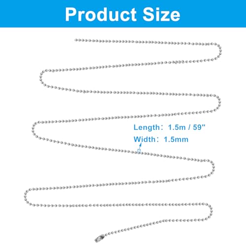 60-Inch Ceiling Fan Pull Chain Extender Set of 2 - Rust-Resistant