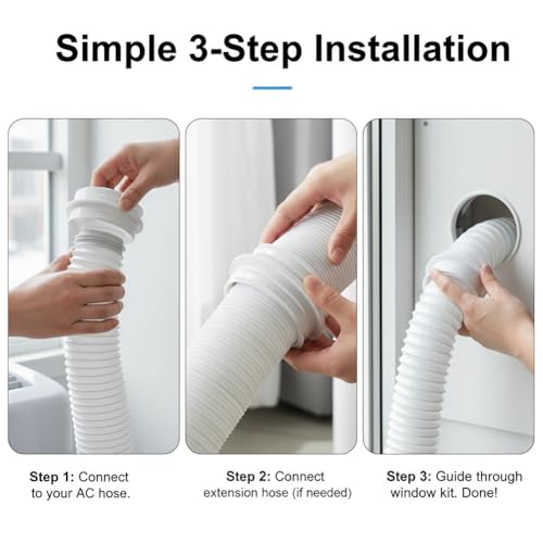 Universal Portable Air Conditioner Hose Connector for 5.1" and 5.9" Hoses