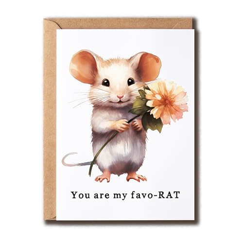 You Are My Favo-Rat Card - Cute Pun Card for Best Friends