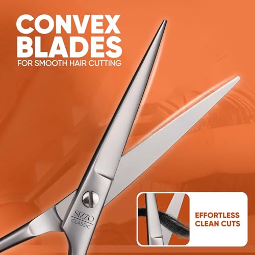 SIZZO 6.5" Professional Hair Cutting Scissors for Salon Barbers and Stylists