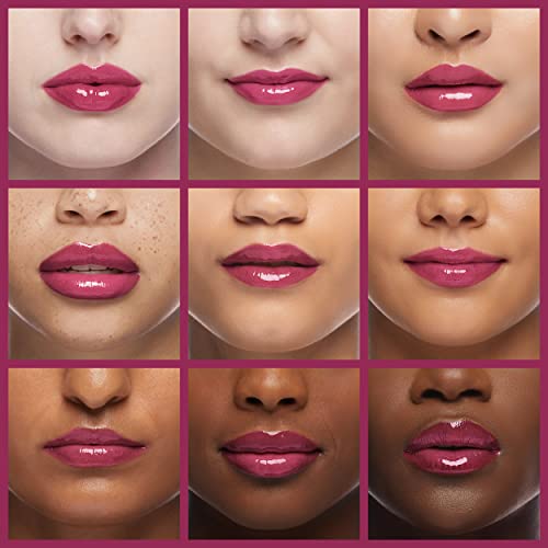 Rimmel Stay Glossy Lip Gloss - 400 Berry Bad, Non-Sticky Shine