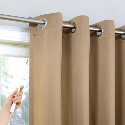 Sun Zero Easton Extra-Wide Blackout Curtain Panel for Sliding Doors