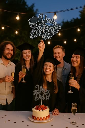 You Did It Graduation Cake Topper 2026 – Funny Decoration