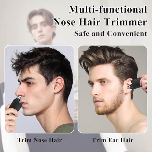 Yunmiss Portable LED Nose and Ear Hair Trimmer with Rechargeable Battery