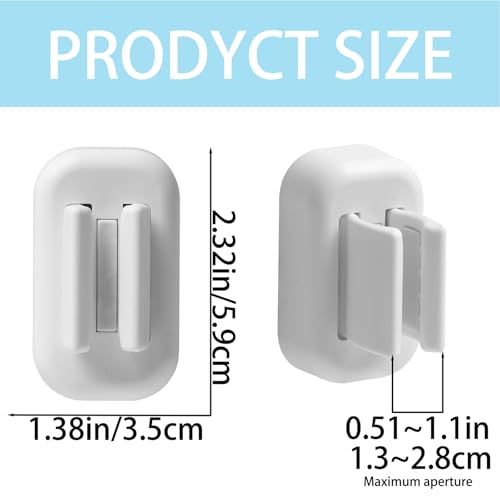 Wall-Mounted Toothbrush Holder - Adjustable Self-Adhesive Organizer