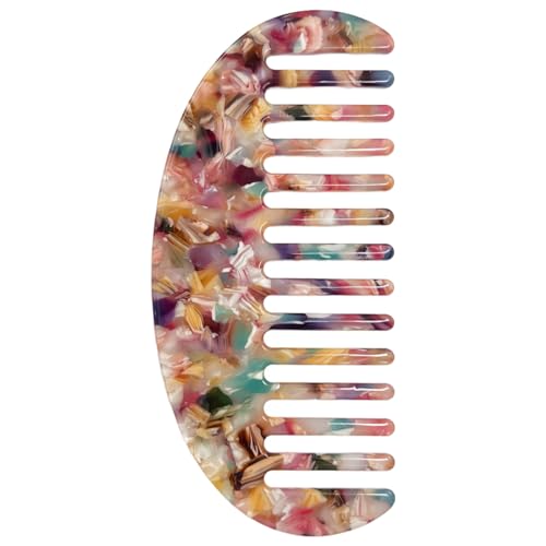 Gmlawsc Anti-Static Wide Tooth Travel Comb for Curly and Thick Hair