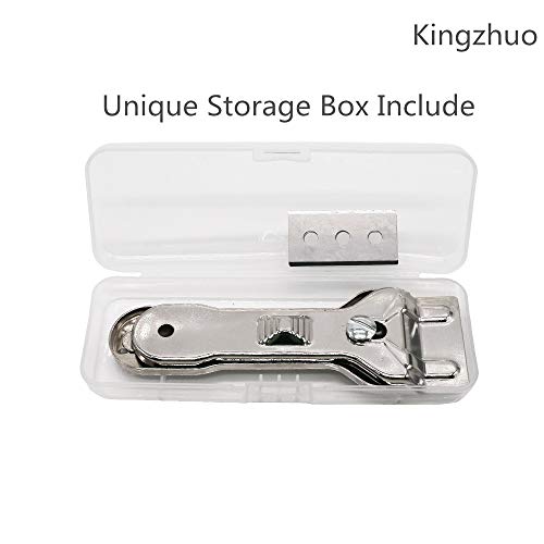 Kingzhuo Glass Scraper with 5 Replacement Blades for Cooktops