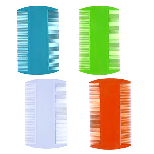 zYoung Double Sided Fine Tooth Hair Combs 4 Pack - Portable Hair Styling Tools