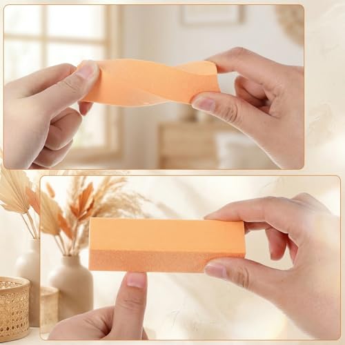 12 Pcs Nail Buffer Blocks 4-Sided Multicolor Sponge Files for Acrylic & Natural Nails