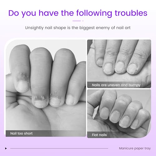 SULLMAR Self-Adhesive Nail Forms for Poly Nail Gel and Acrylic Extensions (100 Pcs)