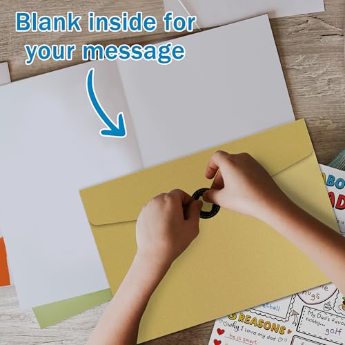 Interactive Father's Day Card for Dad - Fill in the Blanks Coloring Card