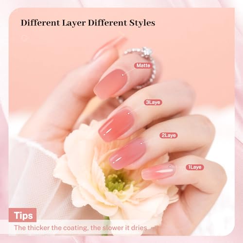 OpenLive Jelly Pink Nail Polish 16.5ml Quick Dry Long Lasting Shine