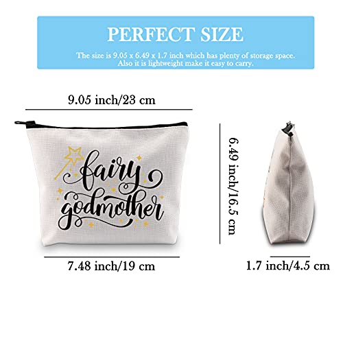 Fairy Godmother Makeup Bag Canvas Cosmetic Pouch Thank You Gift