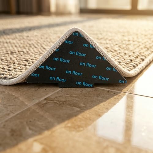 Yoaier 2-in-1 Rug Gripper Kit with Non-Slip Stickers & Chair Pads