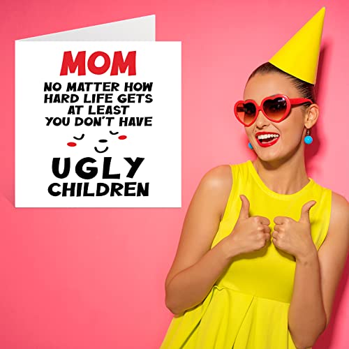 Funny Birthday Card for Mom - Hilarious Joke Design 5.7"