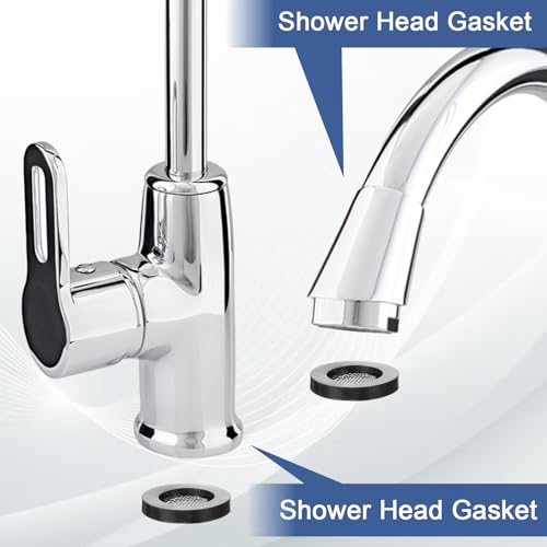 5 Pack 3/4" Shower Head Gaskets - Leak-Proof Rubber Washers
