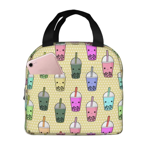 Insulated Bubble Tea Lunch Bag - Large Capacity & Reusable