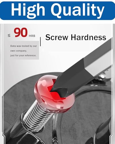 KUNHEHO M8 x 30mm Matte Black Screws for Samsung TV Mounting