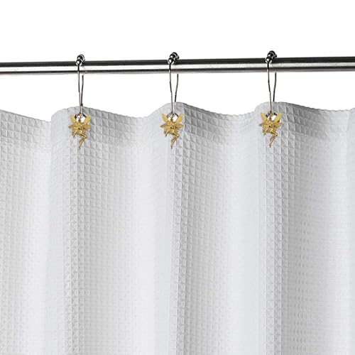 ZILucky 12 Pcs Butterfly Shower Curtain Hooks - Rustproof Stainless Steel