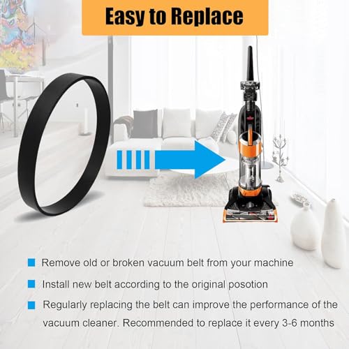 Replacement Vacuum Belts for Bissell Cleanview Bagless Upright Vacuums (2-Pack)