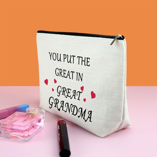 Great Grandma Makeup Bag - Gift for Great Grandmother and Nana