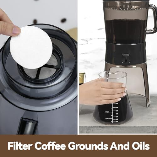 OXO Cold Brew Coffee Paper Filters - 500 Pack, Biodegradable & Leak-Proof