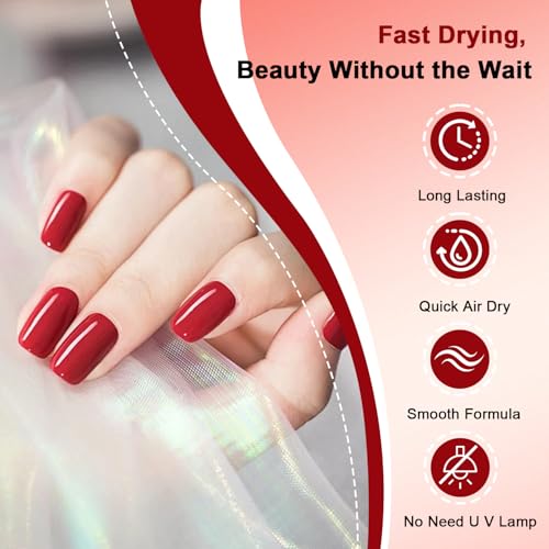OpenLive 16.5ml Red Perfume Nail Polish Quick Dry Long Lasting