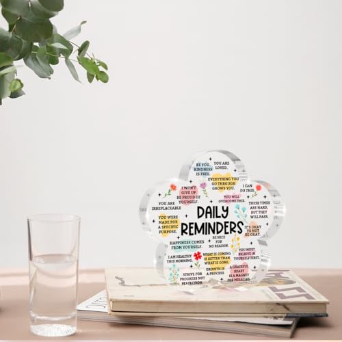 Multicolour Flower Shape Acrylic Sign - Daily Reminders Gift