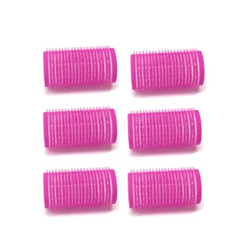 Self Grip Hair Rollers 6-Piece Medium 1.2 Inch Assorted Colors