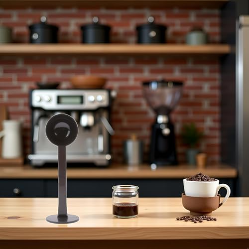 2-in-1 Coffee Scoop and Tamper Gray Measuring Spoon for Espresso