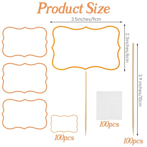 100 Blank Toothpick Flags - Charcuterie Board Labels & Food Tags