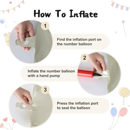 CARGEN 40-Inch Creamy White Number 1 Balloon for Parties