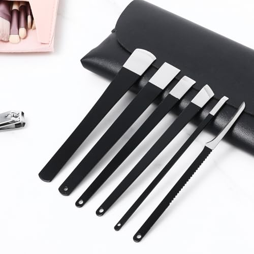 JJUNW 6-Piece Professional Pedicure Knife Set & Foot Callus Remover with Storage Box