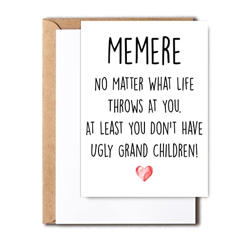 Funny Grandchildren Greeting Card – No Ugly Grandkids! 5x7