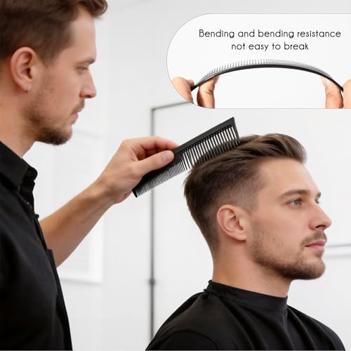 5-Piece Professional Carbon Fiber Hair Comb Set for Styling & Cutting