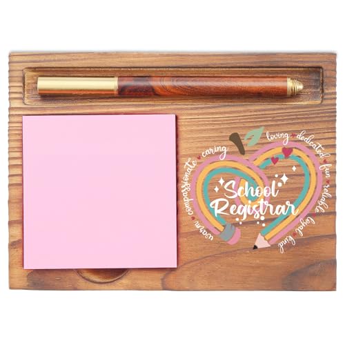 School Registrar Sticky Note Holder - Appreciation Gift for Educators