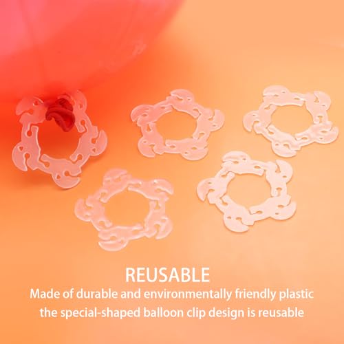 100 Balloon Clips for Arches, Columns & Flowers - Party & Wedding Decorations