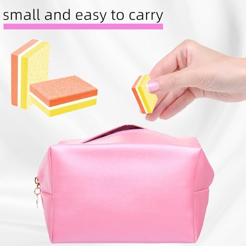 50 Pcs Mini Nail Buffer Blocks 100/180 Grit Dual-Sided Sponge Files