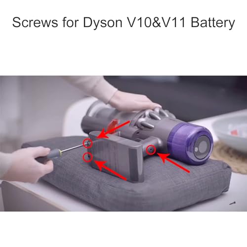 Hather Replacement Battery Screws for Dyson V6 V7 V8 V10 V11 - Pack of 9