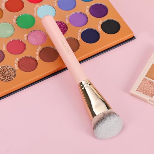 TEOYALL Cat Paw Foundation Brush - Large Angled Dense Makeup Brush for Liquid, Cream, and Powder