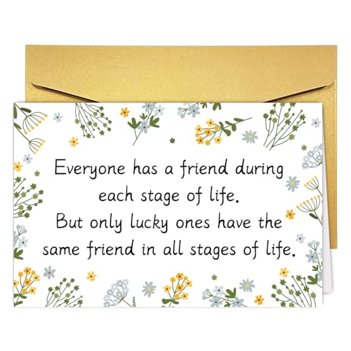 Romantic Friendship Birthday Card for Best Friend & Sister