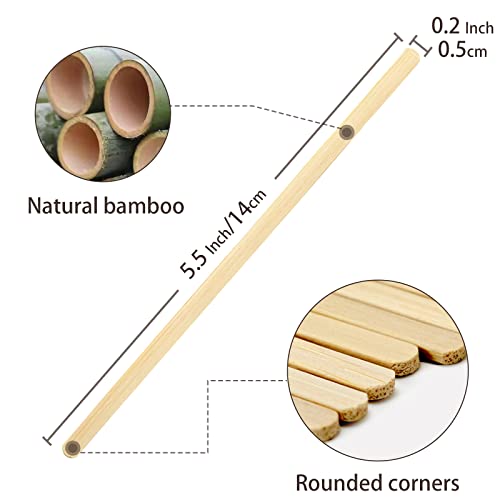 Boesma 250 Count Bamboo Coffee Stirrers - 5.5 Inch Smooth & Sturdy